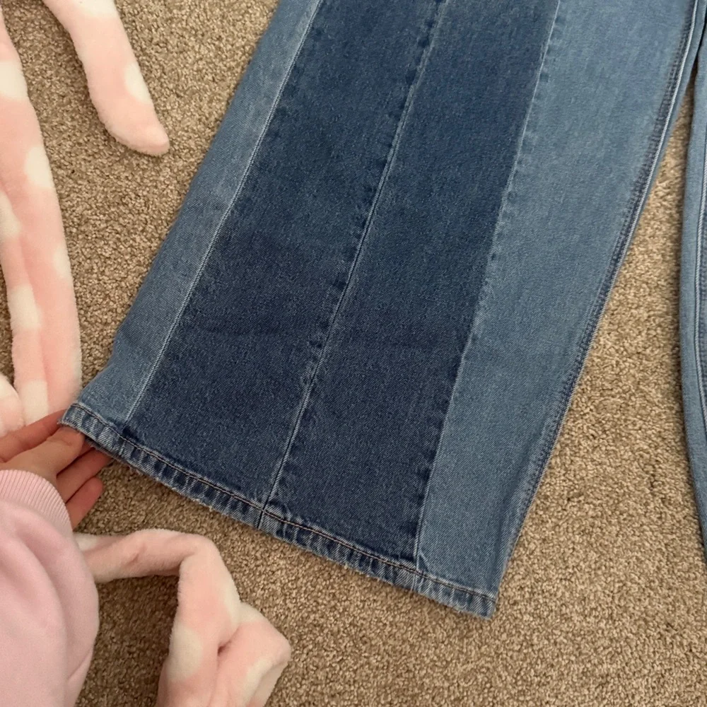 NWT American Eagle Outfitters dreamy drape ultra wide leg baggy jeans size 00 24 - Picture 2 of 5